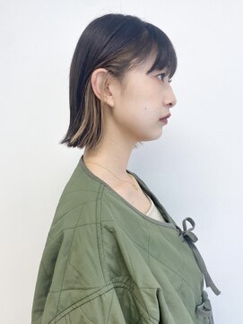 バサ 池袋東口店(BASSA) 【池袋・くびれボブ】20代30代40代くびれボブ×インナーカラー