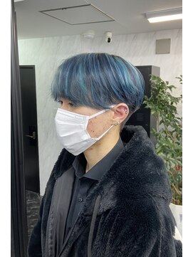 リア 大阪梅田(Ria) ～メンズ　ハイライト　ブルー～ 【Ria 大阪 梅田】