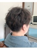 ツーブロックショート