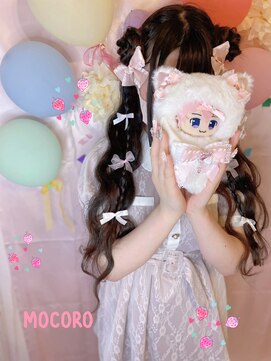 ヘアーセット モコロ(Hair Set MOCORO) 羊ヘア+編みたらし