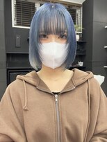 チュダック(ChuDuck) 【◎甘くてカワイイ◎】愛され《ネイビーブルー》ケアブリーチ
