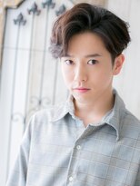 モッズヘアメン 札幌月寒店(mod's hair men)&nbsp;七三かき上げ前髪パーマのツーブロックマッシュパーマn札幌月寒