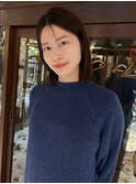 《Mimosa》切りっぱなし/顔まわりレイヤー/ウザバング