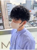 波巻きパーマツイストスパイラルパーマメンズ名駅名古屋