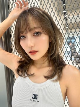 ロンドウル 熊本(Lond ulu) 大人美人なlayer style /ネオ韓国layer cut/フォギーベージュ