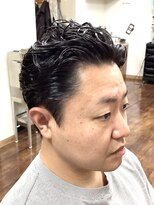 コダマ 新大塚店(KODAMA)&nbsp;ルーズパートツーブロックパーマスタイル（マッシュパーマ）