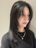 顔まわりカット顔まわりレイヤーシャギーレイヤーカット