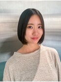 髪質改善ストレート×グラデーションボブ