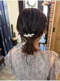 ツヤ髪スタイルニュアンスカラーショートボブセンターパート