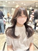 20代30代大人可愛い韓国ヘア　透明感カラー　レイヤーカット