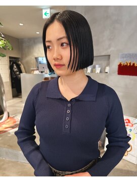 ハウ 心斎橋(how) 韓国大人ショートボブ小顔カットブリーチなしワンカール20代30代