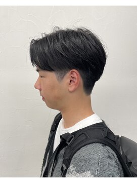 ソソ(soso) ショートセンターパート/ニュアンスパーマ/韓国マッシュ