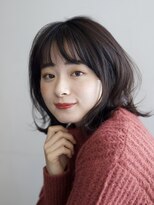 ガーデンヨコハマ(GARDEN YOKOHAMA) ボブ ホワイトグレージュ デジタルパーマ チェリーブラウン