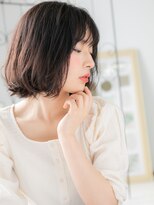 エイトサロン 八潮(8salon)&nbsp;八潮/髪質改善/チェリーブラウン×ふんわり外ハネボブパーマl