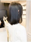 福山市美容院Caary 透明感抜群ダークブルーアッシュカラー 20代