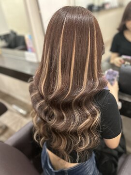 グランディールヘアデザイン(grandir hairdesign) エクステで多めハイライト！-Yurika-