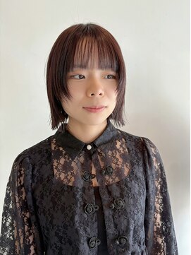 トーナイアティル(TONAI atil) 顔まわりレイヤー×切りっぱなしボブ