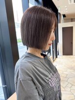 ジアン バイ ミルボン 西宮ガーデンズプラス(GIEN by milbon)&nbsp;ぱつっとボブ/前下りボブ/大人ボブ/白髪ぼかし