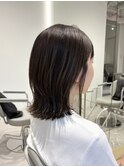 ミディアムヘア/暗めカラー/デザインカラー/レイヤーカット/銀座