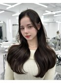 前髪顔まわり韓国ヘアレイヤーカットサイドバンク2wayバンク韓国