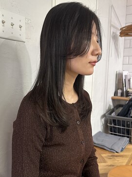 ソルト 舞鶴店(Salt) ミディアムレイヤー/レイヤー/前髪なしレイヤー/前髪パーマ