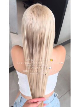 ラックスビー スカイ 大阪梅田店(LUXBE SKY) 海外風ブロンドベージュ