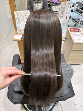 髪質改善×透明感ツヤカラー