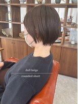 パル バイ ラベスト(Pal by lovest)&nbsp;耳かけアレンジも可愛い♪丸みショート×くすみベージュ