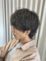 サイクル(CYCLE)&nbsp;MEN’S HAIR/サーフカール/刈り上げセンターパート/伊勢崎