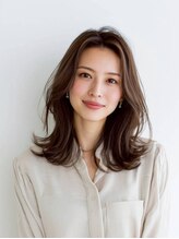 アム(AME) 大人ガーリー/ダークアッシュ/似合わせカット