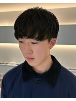 ノラ ウメダ(NORA UMEDA) 無造作パーマメンズパーマシャドウパーマメンズカットマッシュ