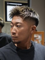 メッツ 原宿(METS) MEN'S/アップバングショート×ハイライト/フェード