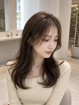 アメリ(ameri)の写真/女性のこだわりポイントの前髪・顔まわりカット◎ヘアスタイルと骨格バランスに合わせてご提案♪