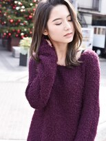 ナイン 麻布十番(NINE)&nbsp;大人綺麗なアンニュイレイヤーミディ・クールベージュ