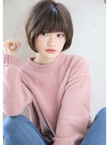ヘアアンドメイク シークネクスト(HAIR&MAKE SeeK NEXT)&nbsp;【SeeK NEXT】小顔ミニボブ×ショコラグレージュ 暗髪