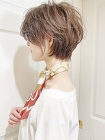 30代40代におすすめショートボブアッシュブラウンネオウルフ