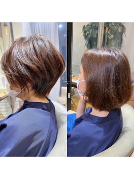 マグ ギンザ(mag ginza) 【mag】絶壁解消！大人丸みショートボブ【中村】