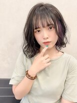 ソル(SOL by INFINI)&nbsp;暗髪×切りっぱなし外ハネでラフなこなれ感を♪