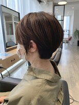 アーロン(aaron)&nbsp;【サロンワーク】育てるハイライトのナチュラルショート。