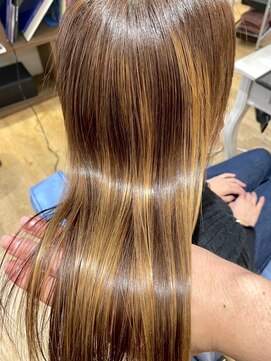 スリアン(sourian) ハイライト縮毛矯正×髪質改善