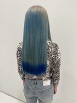 ハイブ 金沢(Hive)&nbsp;10代20代ハイトーンブリーチペールブルーサラ艶ロング髪質改善