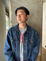 ハマモト&nbsp;センター分けメンズショート