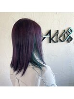 アドナインス(Add9)&nbsp;２トーンカラー　インナーグリーン　ダブルカラー