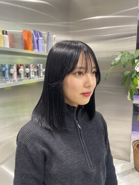 ゼスト 八王子店(ZEST) 就活/実習カラー/黒髪/暗染め【藤野はるひ】
