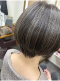 白髪ぼかしハイライト×ショート/20代/30代/40代/50代/北本/鴻巣