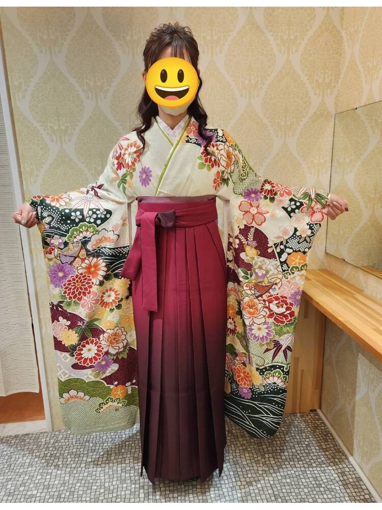 卒業式袴着付け+ヘアセット：L201906272｜ファースト(FIRST)のヘア 