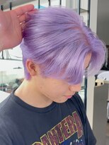 ベレーザ 渋谷(BELEZA)&nbsp;9513ラベンダーパープルセンターパートハイトーンウルフカット