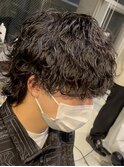 メンズパーマ波巻きパーマツイストスパイラルシャドウパーマ30代