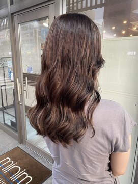 ミニム ヘアー(minim hair) 【minim×日比】ナチュラルハイライト×ブランシュ