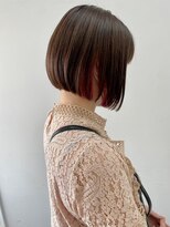 ジエクト アイロ(The Ect ilo)&nbsp;インナーカラー　顎ラインボブ　秋カラー